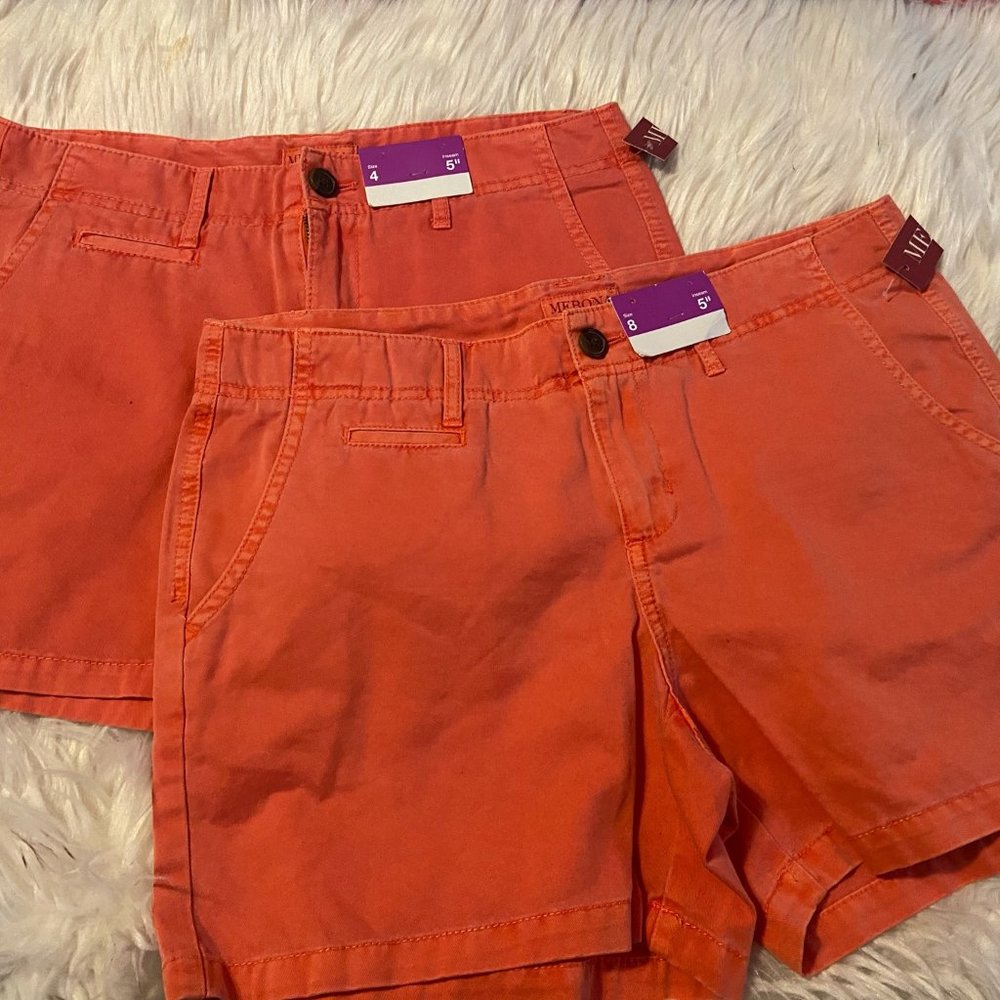 NWT PEACH COLORED MERONA SHORTS